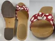 Miu Miu Red Canapa St Pois Mules Sandals Sandals Shoes Flats Slides 39