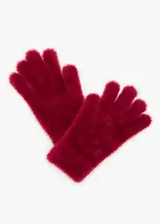 [Taking Shape] Taking Shape Fuzzy Gloves in RED - Women's Accessories Red