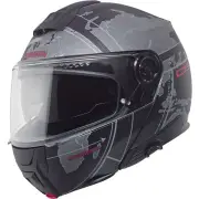 C5 Globe Matt Black Grey Modular Helmet