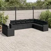 Garden Sofa Set with Cushions, Outdoor Patio Furniture, Conversation Set, Chairs, Piece Small for Deck and Balcony