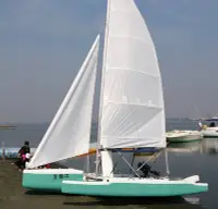 在飛比找Yahoo!奇摩拍賣優惠-(飛帆)訂做17呎三體帆船,Trimaran 17ft,獨木