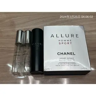 正版 非正包退香奈兒 Chanel allure 男性運動香水 隨身瓶 補充 補充瓶 女生香水