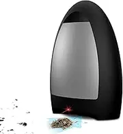 Touchless Vacuum Automatic Dustpan, 1000W Corded Canister Vacuum with 3.6L Dust Box, Automatic Sensors, Double Filtration, Electronic Waste Bin for Salon, Pet Hair, Office(Black)