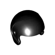 LEGO - Minifigure, Headgear Helmet Sports / Flight - Black