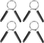 MUSISALY 4Pcs Barbell Spring Clip Collars Durable Dumbbell Clamps for Powerlifting Weightlifting Gym Workouts Secure Grip for Safe Training