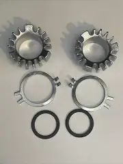 NORTON EXHAUST PIPE LOCK RING 06-3988 W TAB WASHER 06-2412 850 COMMANDO UK MADE