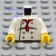 NEW Lego Boy/Girl White Minifig CHEF TORSO -Female Minifigure Kitchen Cook Baker