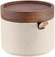 Porcelain Condiment Jar with Flip Lids and Spoons,Vintage Style Seasoning Containers for Salt, Sugar, Coffee, Tea,Ceramic Condiment Pot Spice Container Storage jar