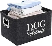 Furry Companion Chest - Pet Entertainment Storage Box, Organize Playtime Necessities and Accessories | Tail Wag Tag Bone Organizer Basket, Puppy Plaything Repository Coffin Trug Versatile Use