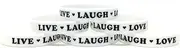 6 Pack Live Laugh Love with Hearts Inspirational Silicone Wristband Rubber Bracelet