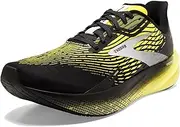 [Brooks] Men's Hyperion Max Trainers, Black Blazing Yellow White, 45.5 EU