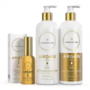 VEGAN HEALTHY HAIR GROWTH SERUM WITH ARGAN OIL SHAMPOO BUNDLE