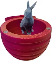 Print Small Egg,Bunny Figure Toy - Print Rabbit with Egg Bunny Egg Animals Inside Creative Ornaments for Desk Decoration