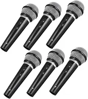Abaodam 6pcs Simulation Microphone Props Realistic Stage Performance Microphone Models for Pretend Play Party Favors and Karaoke Fun
