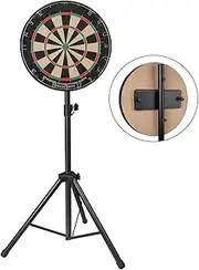 Professional Dartboard Stand, Heavy Duty Tripod Dartboard Stand, Stainless Steel Adjustable Height Holder, Travel Tripod Board Holder, Stable Design, Easy to Assemble
