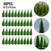 40 Model Trees for Train Railroad Diorama Wargame Park Layout Decoration