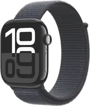 Apple Watch Series 10 GPS 46mm Jet Black Aluminium - Ink Sport Loop
