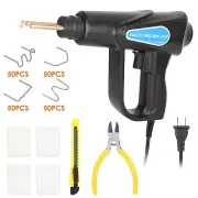 Plastic Welder Kit Soldering Hot Stapler Bumper Repair Welding Gun 200 Staples