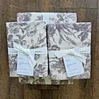 New Pottery Barn Sorrel Toile Full Queen Duvet Cover PLUM & 2 Euro Shams