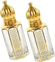 CTIRCHIU 2pcs Refillable Essential Oil Roller Bottles Portable Empty Perfume Containers Roller for Controlled Application Easy to Clean and Reuse for Travel and Outdoor Use