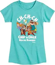 [Disney] Chip 'N Dale Rescue Rangers - Chip 'N Dale Character Art - Toddler and Youth Short Sleeve Graphic T-Shirt