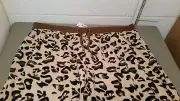 New Holiday Editions Leopard Print Fleece Lounge Pants