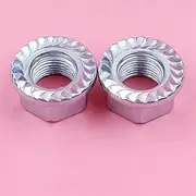DUNLAP 2pcs Flywheel Nuts Fit for GX240 GX270 GX340 GX390 8, 9, 11, 13 HP Engine Replacement Parts # 90201-ZE3-790 (16mm)