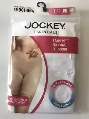 WOMEN'S JOCKEY WHITE SEAM FREE NO CHAFE NON COMPRESSION SLIP SHORT SIZE 4-XL NWT