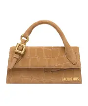 Jacquemus Le Chiquito Long Logo Plaque Tote Bag One size Brown