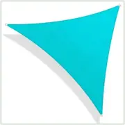 COLOURTREE Triangle Sun Shade Sail 22' x 22' Extendable/UV Protected Turquoise