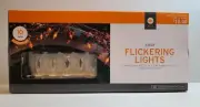 Target 10 Clear Flickering STRING LIGHTS Halloween Indoor Outdoor 10 ft long