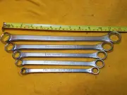 VTG NOS WARDS POWR KRAFT TOOLS 5 pc OFFSET DOUBLE BOXED END WRENCH SET 3/8-7/8