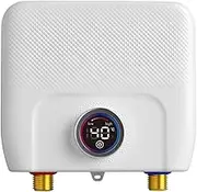 6500W Electric Instant Hot Water System, Tankless Shower Heater with LCD Display Homehold Under Sink Basin, Water Heater System for Kitchen Bathroom Washing