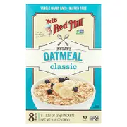 Bob's Red Mill, Instant Oatmeal Packets, Classic, 8 Packets, 1.23 oz (35 g) Each