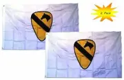 3x5 3’x5’ Wholesale Set (2 Pack) U.S. Army 1st Cavalry White Flag Banner