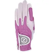 Zero Friction Women Compression Fit One Size Golf Glove Left Hand White Lavender
