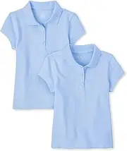 [The Children's Place] Multipack Short Sleeve Pique Polo, Daybreak 2-Pack, Small