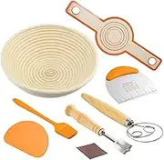 Kezvmhy Beginner Bread Making Kit, Beginner Bread Making Kit, Homemade Bread Proofing Set | Baking Supplies for Women Mom, Dough Fermentation Basket Set