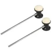 2 Pcs Dual Sided Bass Drum Pedal Mallet, Wool Felt Drum Pedal Beater, Anti