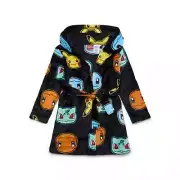 Pokemon Boy's Pikachu and Character Plush Fleece Hooded Bathrobe Robe XS (4/5)