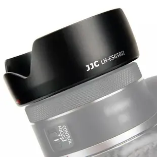 JJC副廠Canon遮光罩LH-ES65BII(蓮花型;相容佳能原廠ES-65B遮光罩)適RF 50mm f1.8 STM