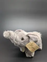 Aurora Miyoni Grey African Elephant Plush Stuffed Animal - New #10820