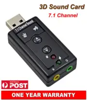 External USB Sound Card 7.1 Supports Microphone For PC Computer Desktop Notebook