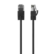 Cruxtec Ultra-Thin CAT6A U/UTP Ethernet Cable - Black 1.5m (RF6A-015-BK)