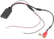 Oreilet Car Bluetooth Module Bluetooth AUX Module 2 Cable Adapter Universal ABS Heat Resistive AUX Adapter for Car Audio