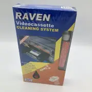 Raven Videocassette Cleaning System Wet Dry VHS VCR