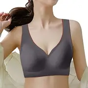 [Generic] Bra for Women Womens Seamless Lingerie Push Up No Steel Ring Sports Buckle Bra Strap Less Bra