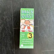 Brain Quest Grade 3-4th Edition 1,000 Questions and Answers Ages 8-9 NEW SEALED