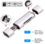 Type C Micro USB SD TF Card Reader for Samsung S22 S21 Huawei P40 LG Android