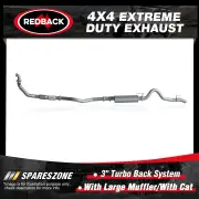 Redback 409 SS Exhaust Large Muffler & cat for Holden Colorado RC Rodeo RA